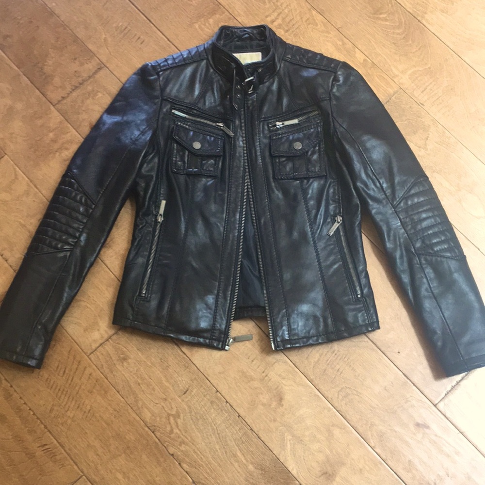 Michael Kors genuine leather jacket